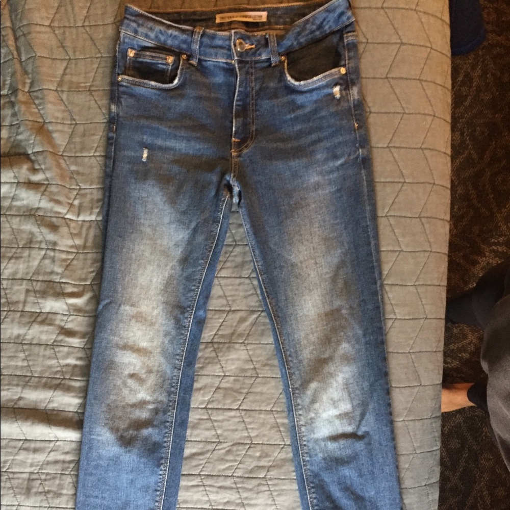 Zara light wash denim